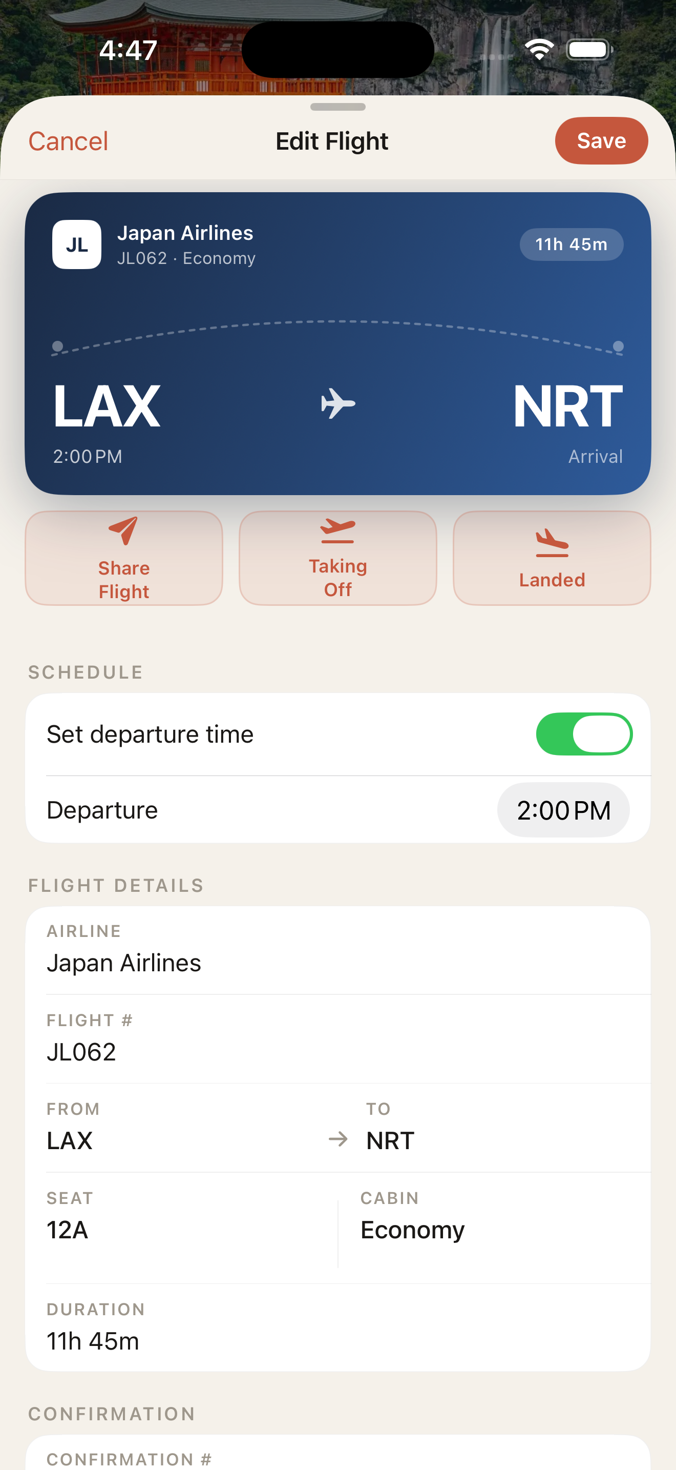Flight sharing